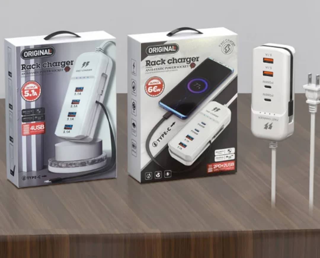 Chargeur rapide de 66W multiport
